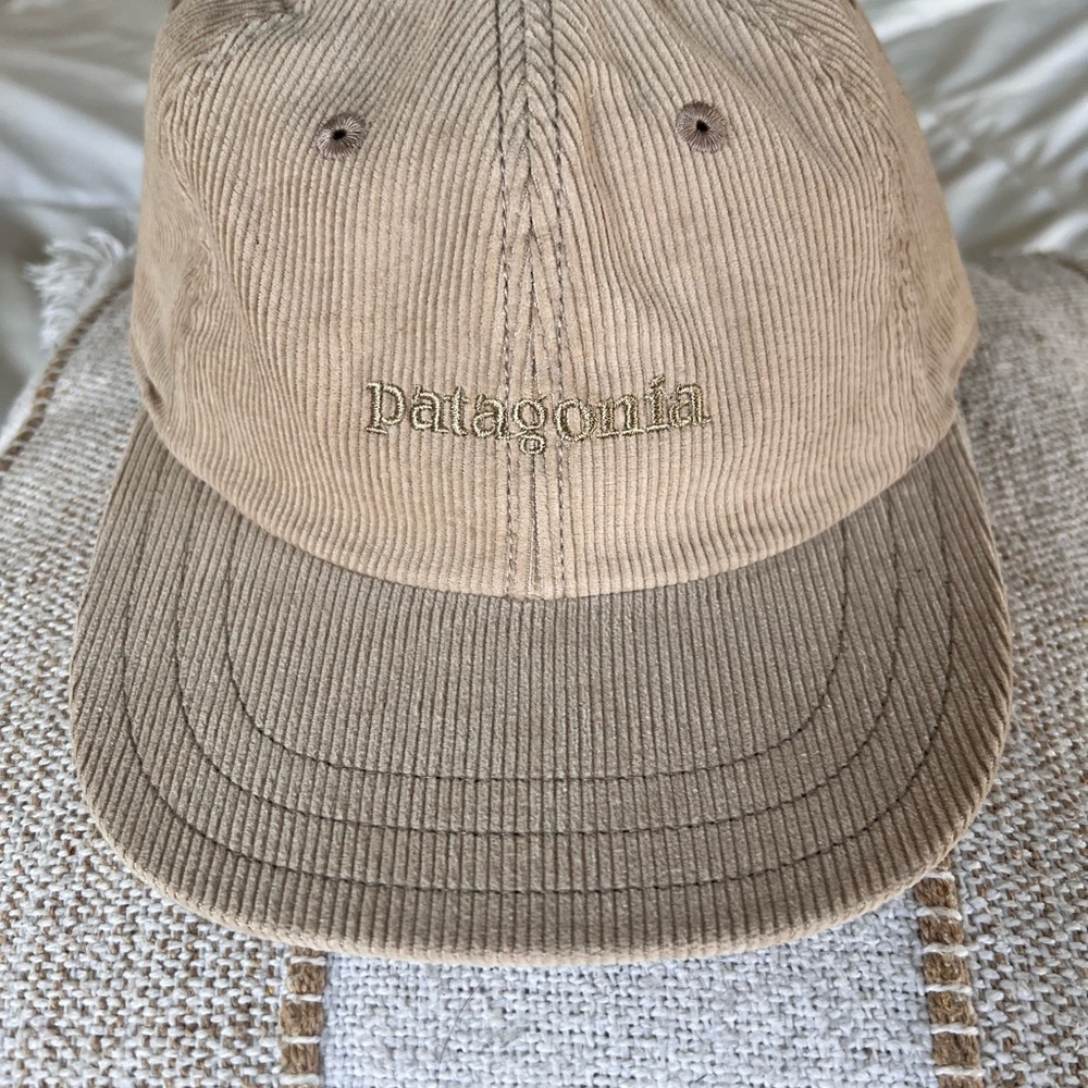 Patagonia Beige Corduroy Hat Snapback